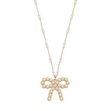 Collana fiocco in perla