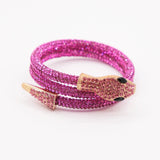 Bracciale serpente fucsia