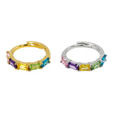 Anello zirconi pastel