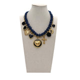 Collana denim sacra
