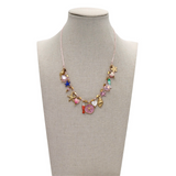 Collana filo star rosa