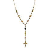 Collana rosario pastello