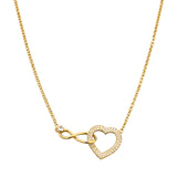 Collana cuore infinito