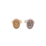 Anello madonnina bombata