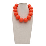 Collana maxi perla arancione