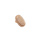 Anello ovale perla