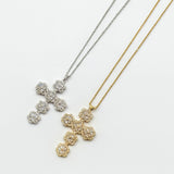 Collana croce flower