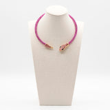 Collana snake fucsia