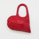 Borsa vernice cuore rossa