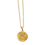 Collana medaglia teddy