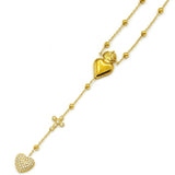 Collana rosario cuore sacro