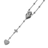 Collana rosario cuore sacro