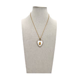 Collana cuore smalto madonnina