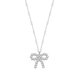Collana fiocco in perla