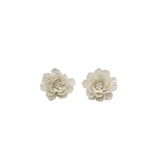 Orecchino fiore white
