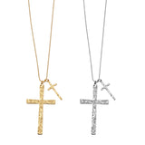 Collana doppia croce