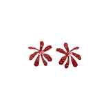 Orecchino red Flower