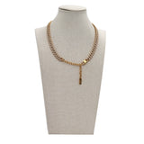 Collana groumette strass