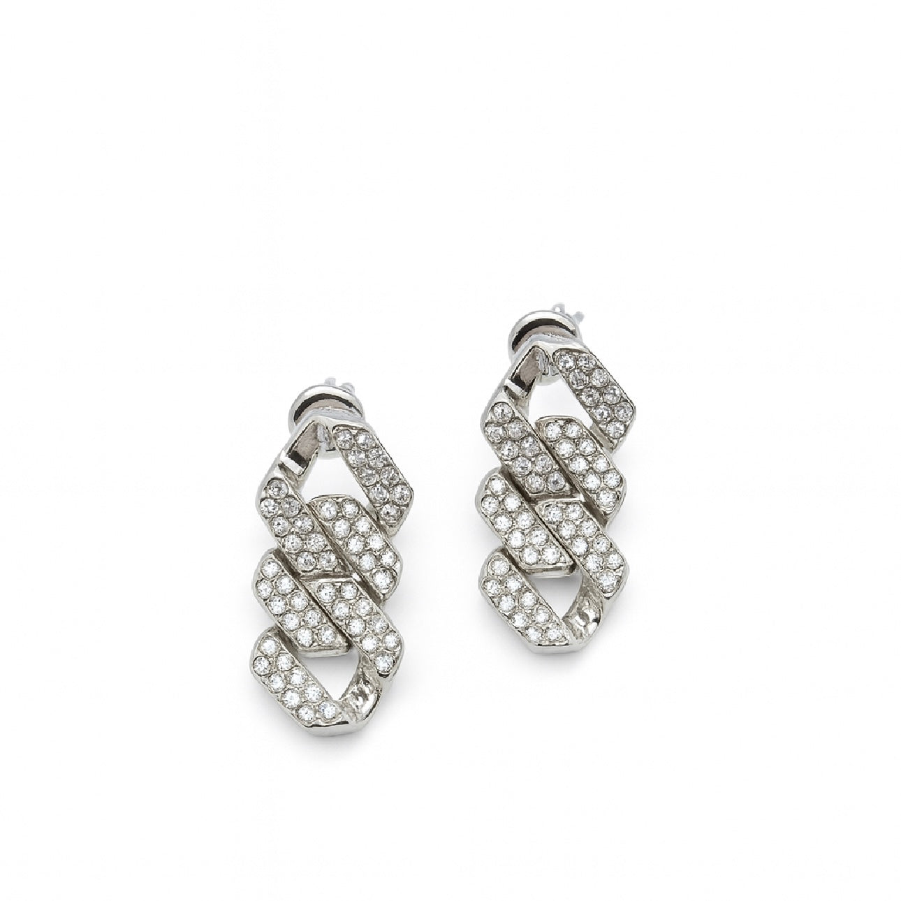 Orecchino groumette strass