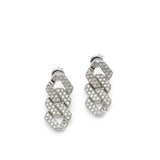 Orecchino groumette strass