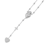 Collana rosario cuore sacro