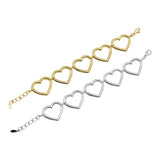 Bracciale cuori traforati
