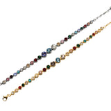 Bracciale sfere di luce multicolore